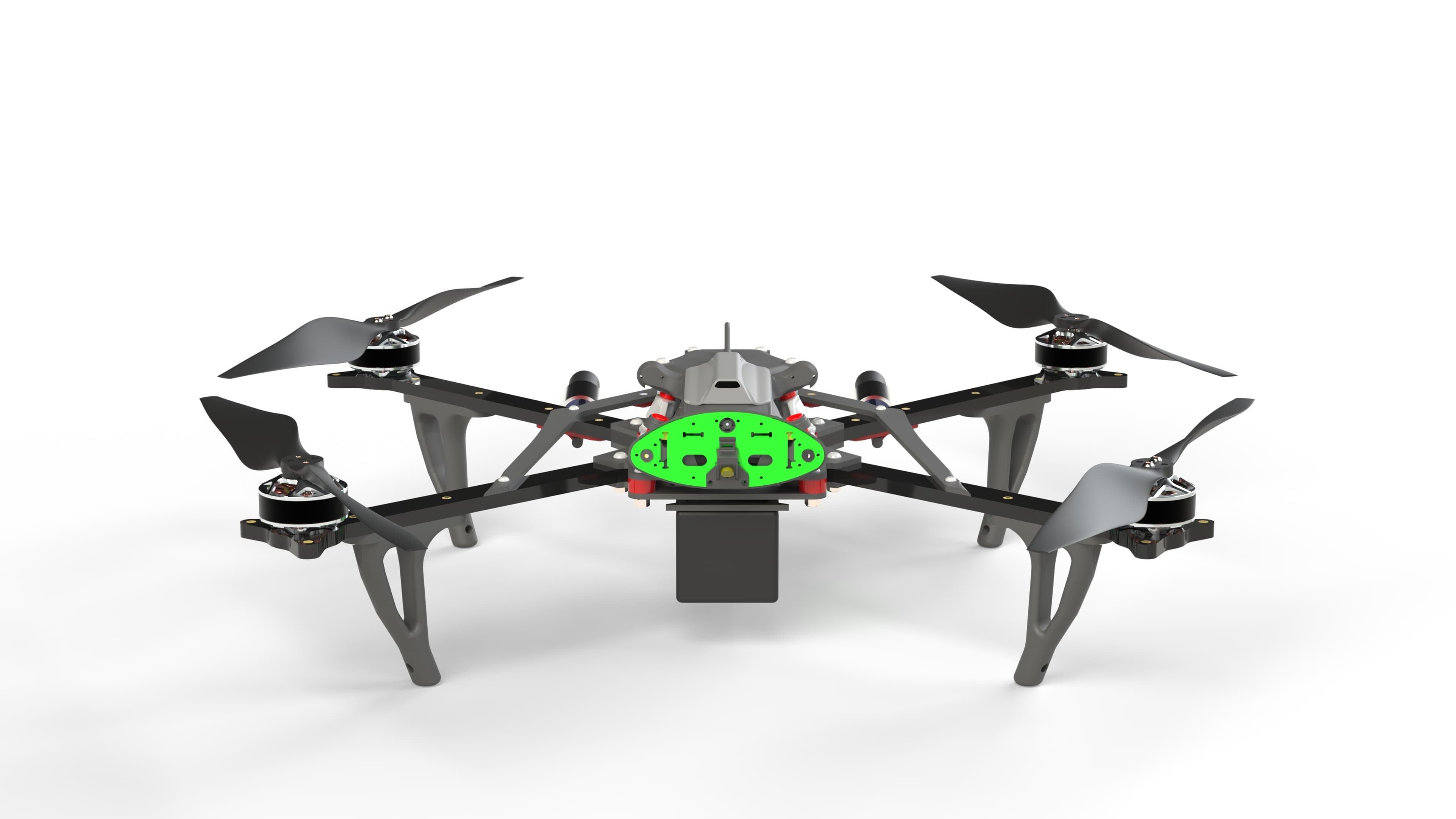 Pheratech Falcon V3.1 front view displaying aerodynamic carbon fiber frame and integrated sensor suite