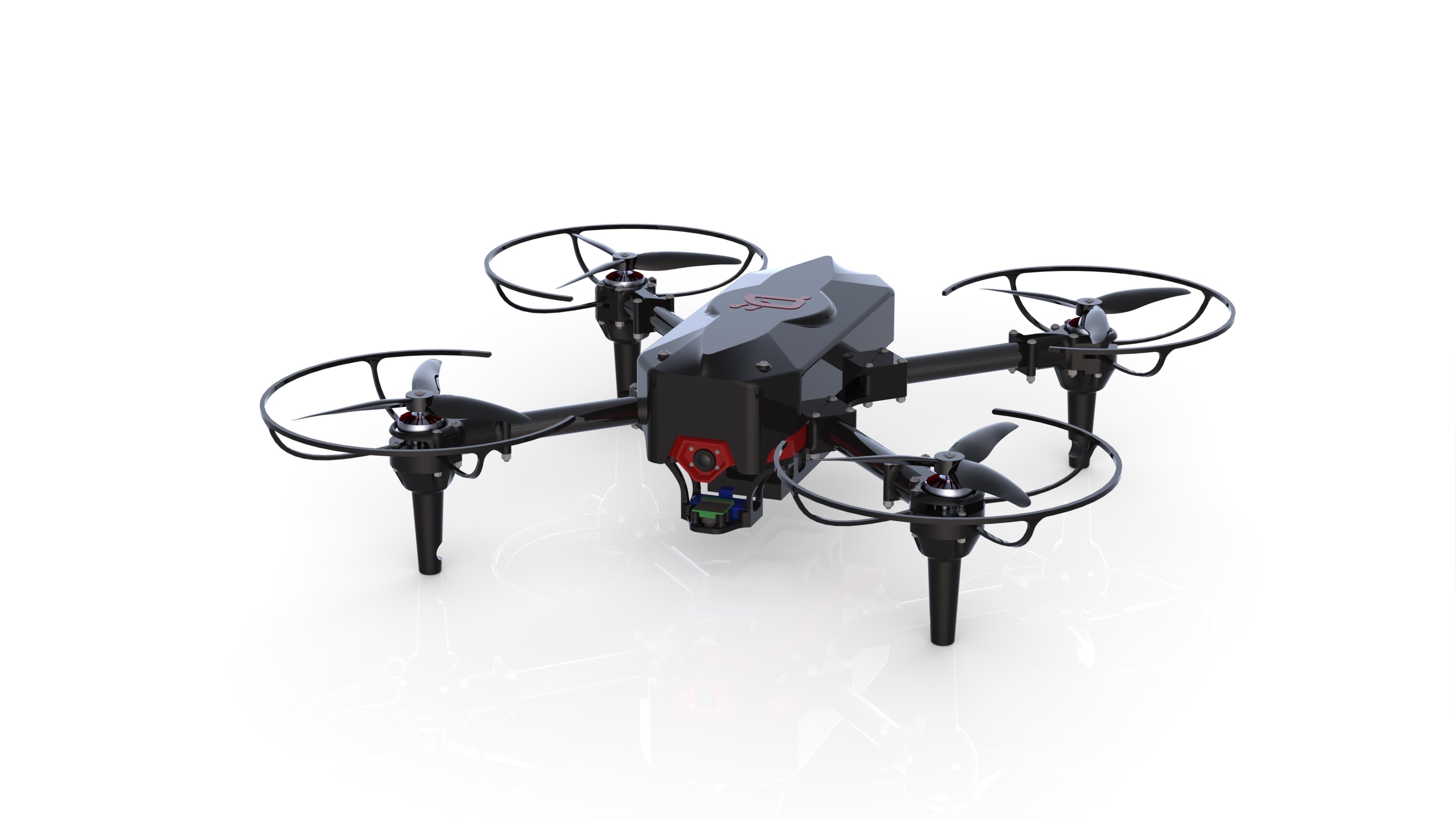 Sentinel v1 ground surveillance drone with advanced sensor array