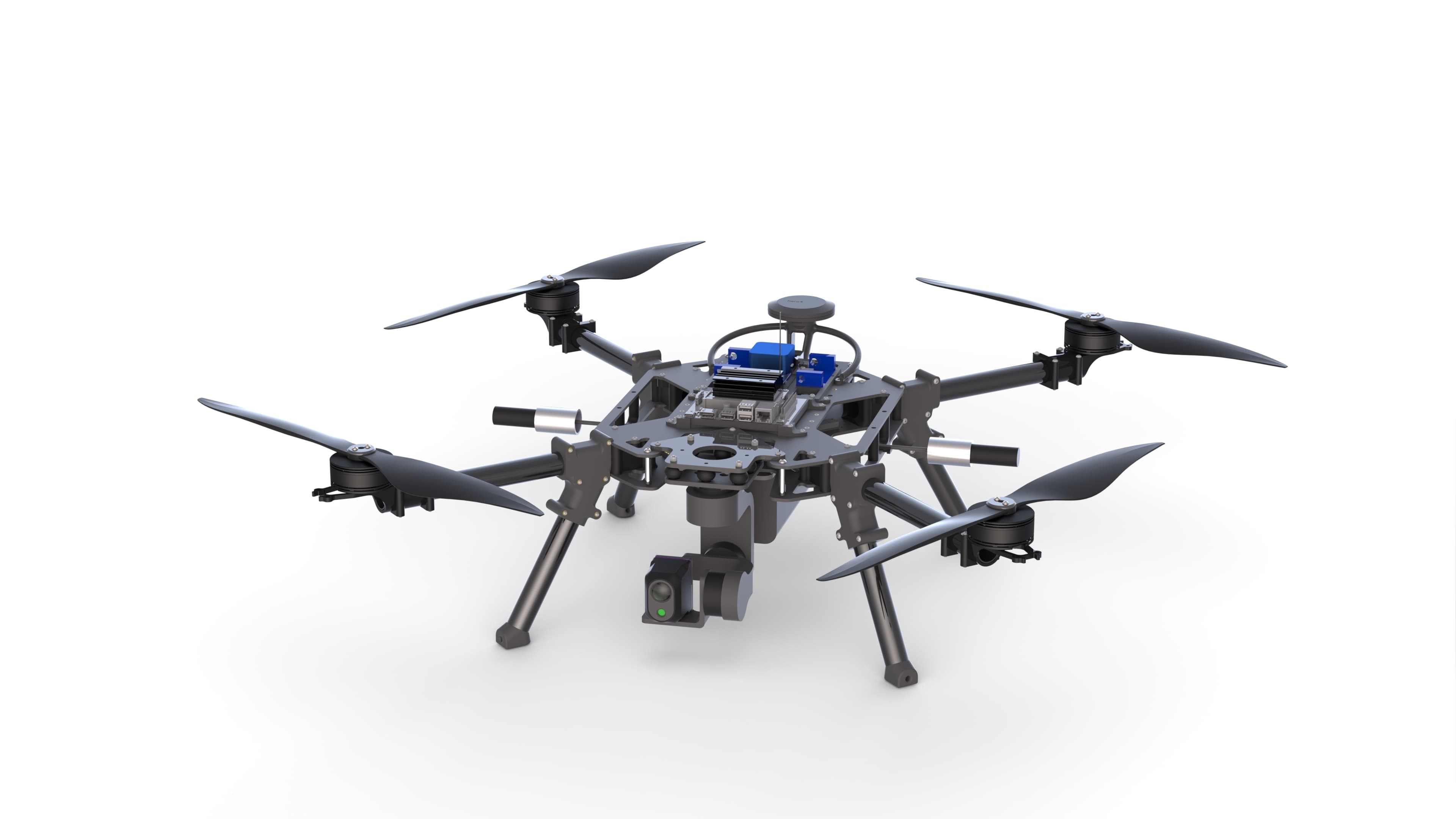 Falcon v2 upgraded autonomous drone with enhanced swarm capabilities